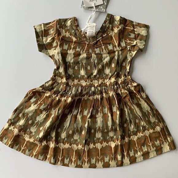 Kate Quinn Organics Ikat Girl Twirl Dress 6-12 Months - Picture 1 of 6
